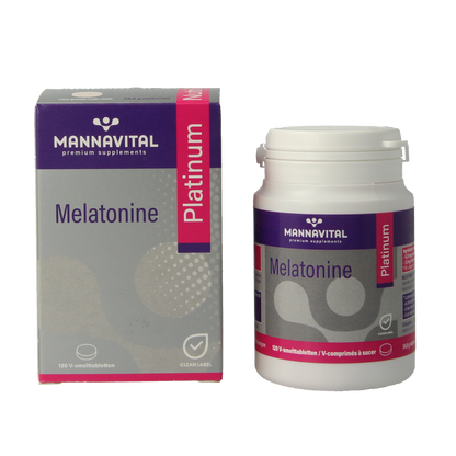 Mannavital Melatonine platinum 120 Smelttabletten