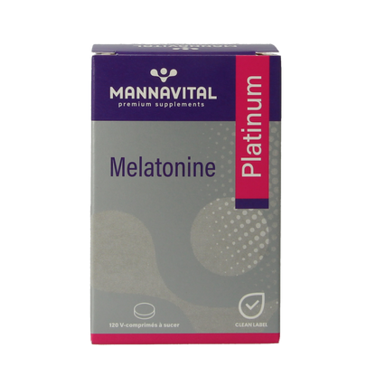 Mannavital Melatonine platinum 120 Smelttabletten