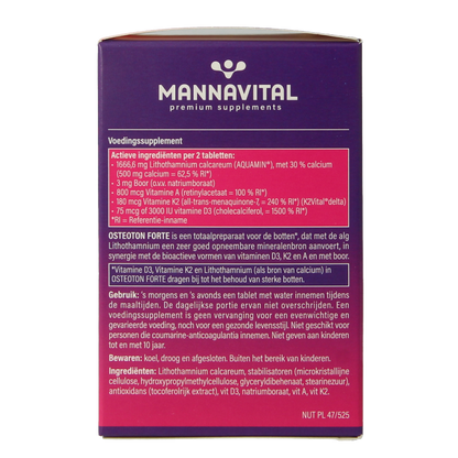 Mannavital Osteoton forte 60 Tabletten