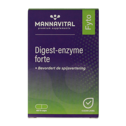 Mannavital Digest enzyme forte 60 Vegetarische capsules