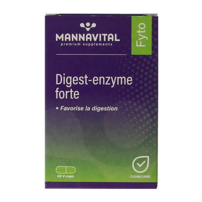 Mannavital Digest enzyme forte 60 Vegetarische capsules