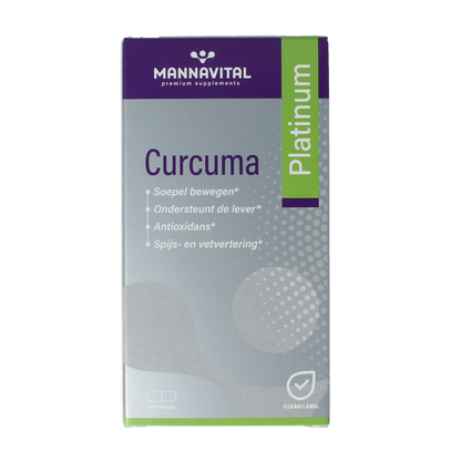 Mannavital Curcuma platinum 180 Vegetarische capsules