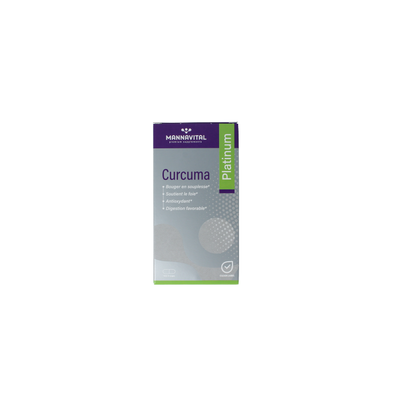 Mannavital Curcuma platinum 180 Vegetarische capsules