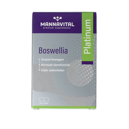 Mannavital Boswellia platinum 60 Vegetarische capsules