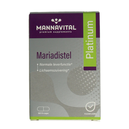 Mannavital Mariadistel platinum 60 Vegetarische capsules