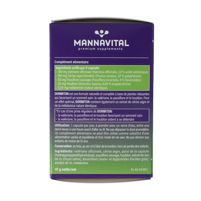 Mannavital Dormiton 60 Vegetarische capsules