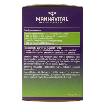 Mannavital Tensoton forte 60 Vegetarische capsules