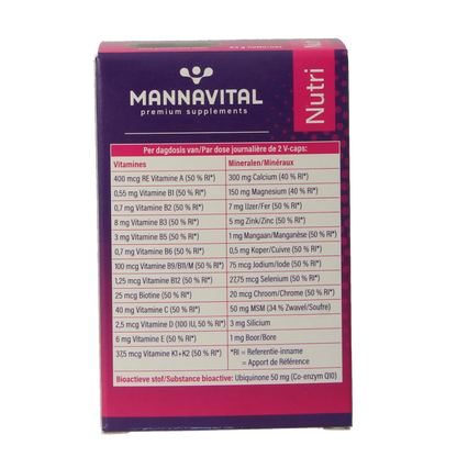 Mannavital Multiton 60 Vegetarische capsules