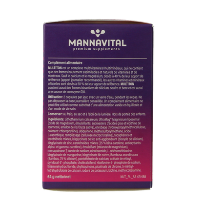 Mannavital Multiton 60 Vegetarische capsules