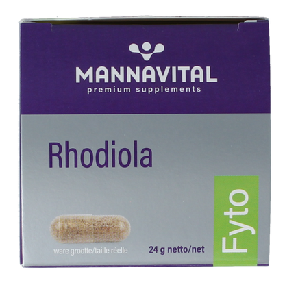 Mannavital Rhodiola platinum 60 Vegetarische capsules