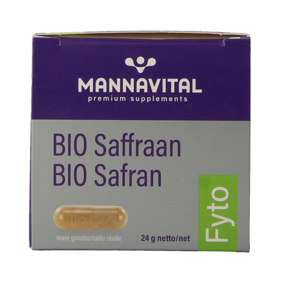 Mannavital Saffraan platinum 60 Vegetarische capsules