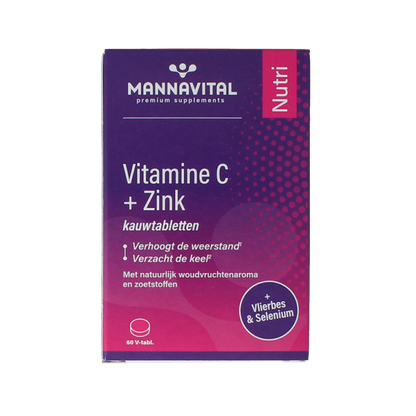 Mannavital Vitamine C plus zink 60 Tabletten