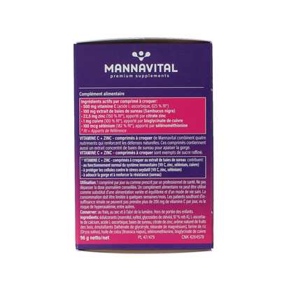Mannavital Vitamine C plus zink 60 Tabletten