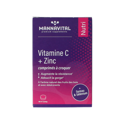Mannavital Vitamine C plus zink 60 Tabletten