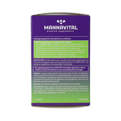 Mannavital Oguton forte 60.00 Vegetarische capsules