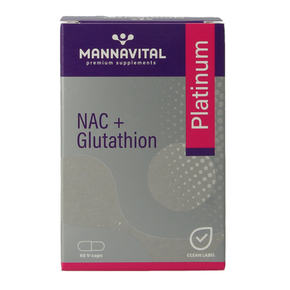 Mannavital NAC + glutathion platinum 60 Vegetarische capsules