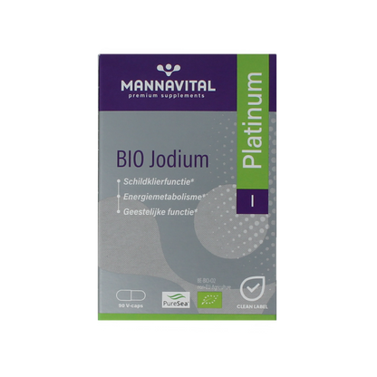 Mannavital Jodium bio platinum 90.00 Vegetarische capsules