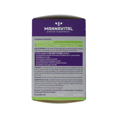 Mannavital Jodium bio platinum 90.00 Vegetarische capsules