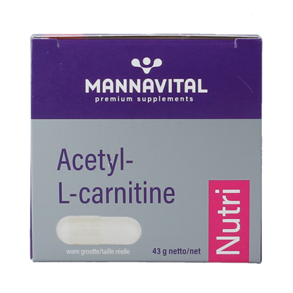 Mannavital Acetyl-L-Carnitine platinum 60 Vegetarische capsules