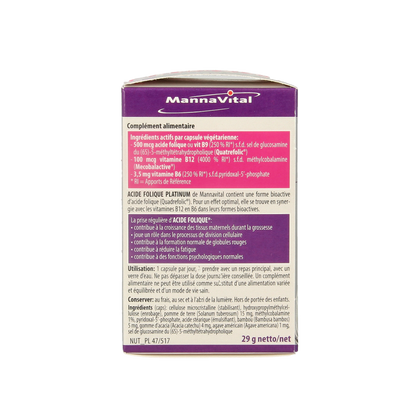 Mannavital Foliumzuur platinum 90 Vegetarische capsules