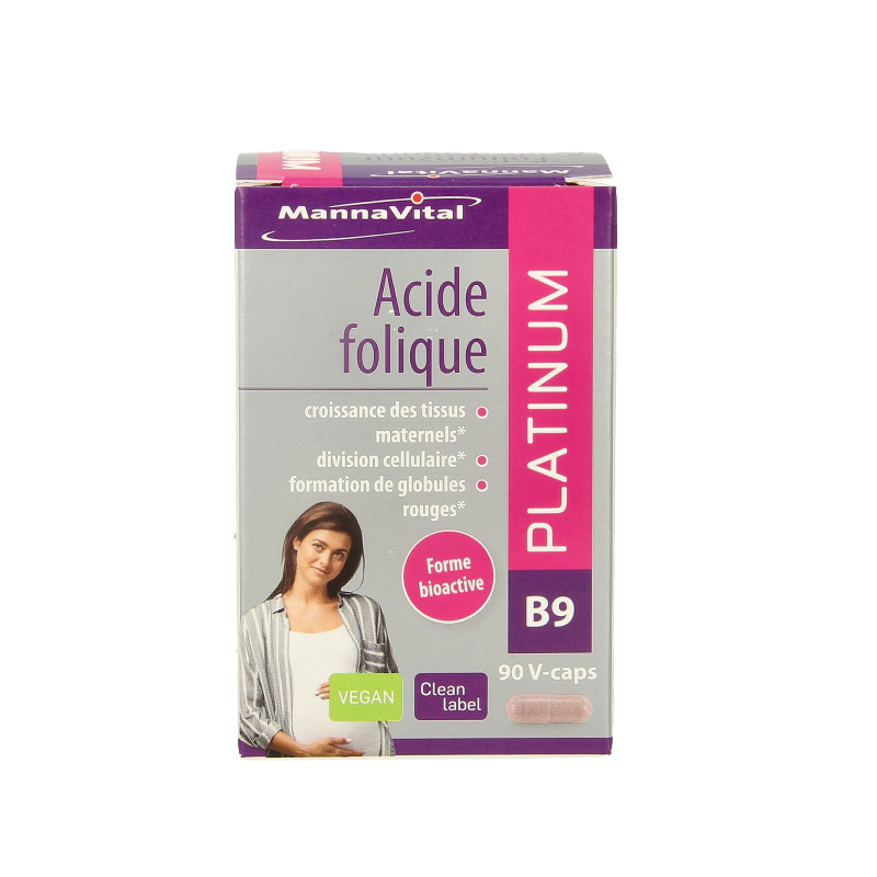 Mannavital Foliumzuur platinum 90 Vegetarische capsules