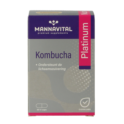 Mannavital Kombucha platinum 60 Vegetarische capsules