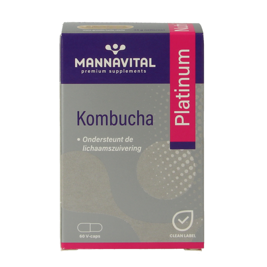 Mannavital Kombucha platinum 60 Vegetarische capsules