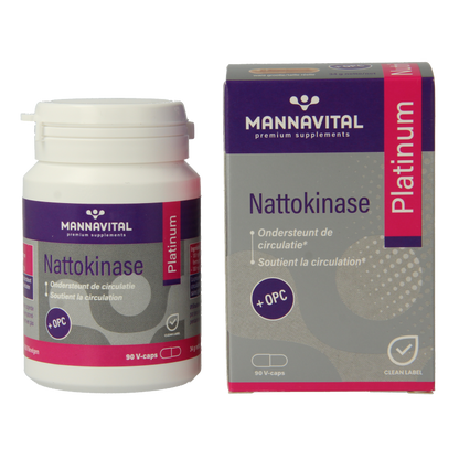 Mannavital Nattokinase platinum 90 Vegetarische capsules