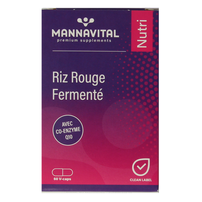Mannavital Gefermenteerde rode rijst 60 Vegetarische capsules