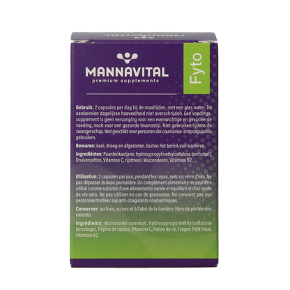 Mannavital Venoton 60 Vegetarische capsules