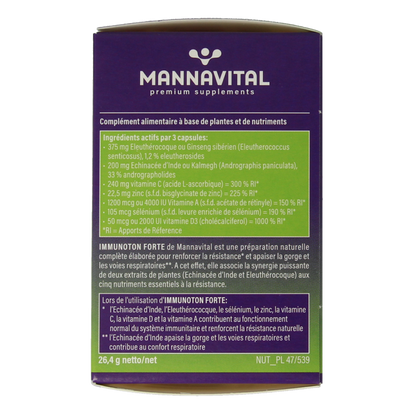 Mannavital Immunoton forte 60 Vegetarische capsules