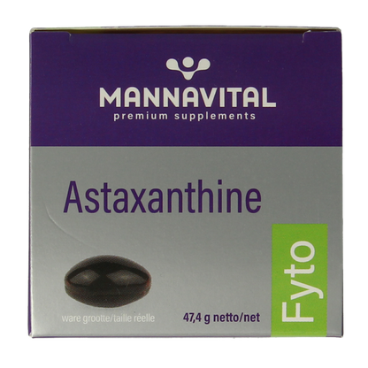 Mannavital Astaxanthine platinum 60 Vegetarische capsules