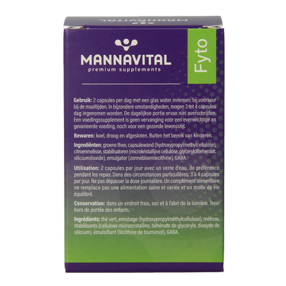 Mannavital Calmiton 60 Vegetarische capsules