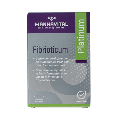 Mannavital Fibrioticum platinum 90.00 Vegetarische capsules