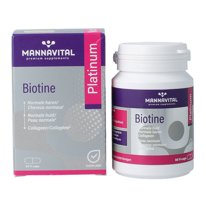 Mannavita Biotine platinum 60 Vegetarische capsules