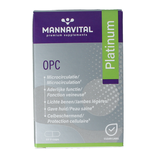 Mannavital OPC platinum 60 Vegetarische capsules