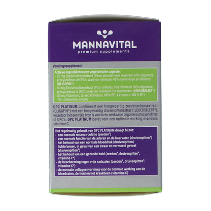 Mannavital OPC platinum 60 Vegetarische capsules