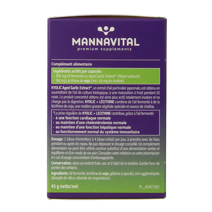 Mannavital Kyolic + lecithine 75.00 Capsules