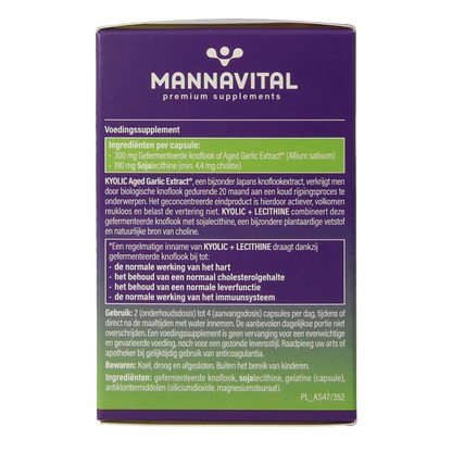 Mannavital Kyolic + lecithine 75.00 Capsules