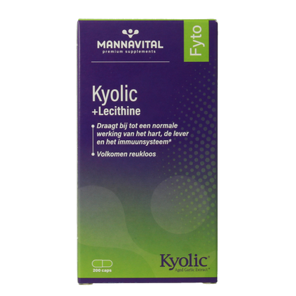 Mannavital Kyolic + lecithine 200 Capsules