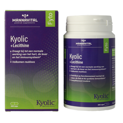 Mannavital Kyolic + lecithine 200 Capsules