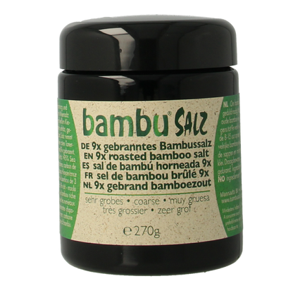 Bambu Salz Bamboezout zeer grof 9x gebrand 270 Gram