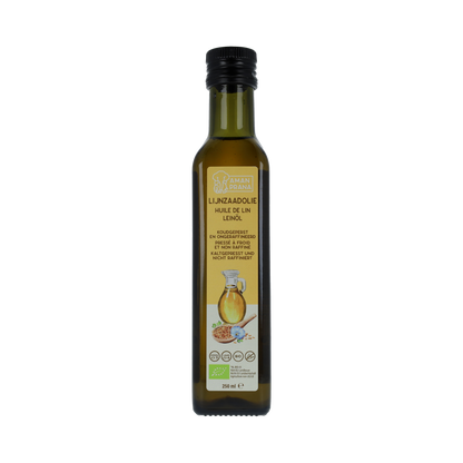 Amanprana Lijnzaadolie bio 250.00 Milliliter