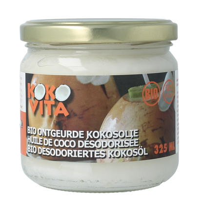 Kokovita Kokosolie geurloos bio 325.00 Milliliter