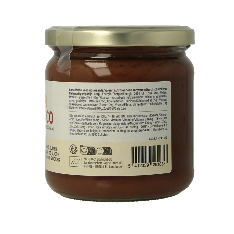 Amanprana I love Belgische choco bio 400 Gram
