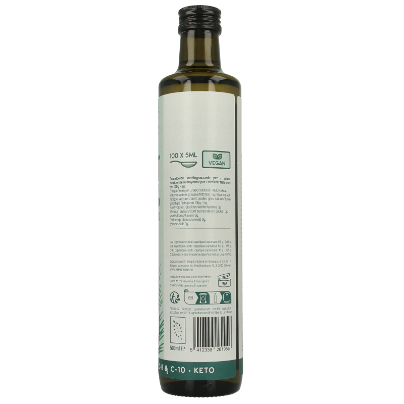 Amanprana MCT olie premium bio 500 Milliliter