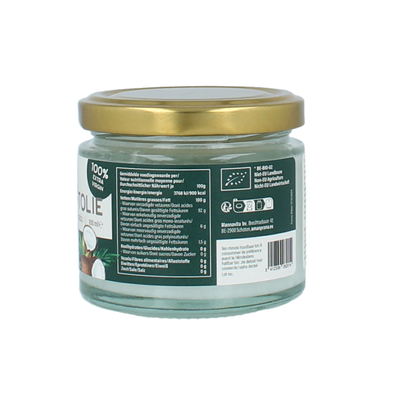 Amanprana Kokosnootolie bio 100 Milliliter