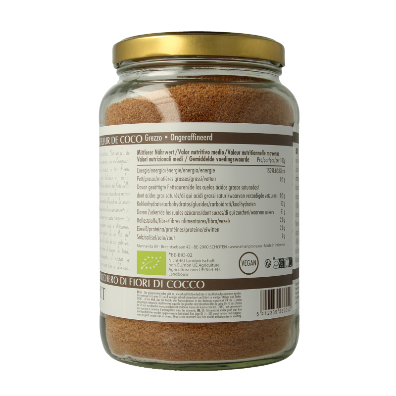 Amanprana Gula java brut bio 1 Kilogram