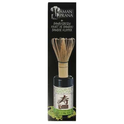 Amanprana Kotobuki matcha + bamboe klopper bio 40.00 Gram