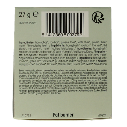 Physalis Fat burner thee bio 20 Zakjes